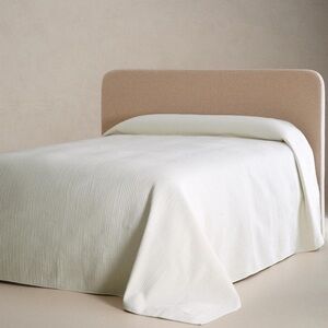 Zara NWT plain knit quilt off white 5115/005